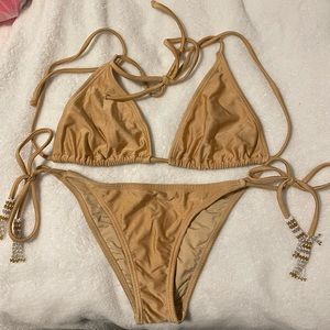PQ Swim gold bikini set